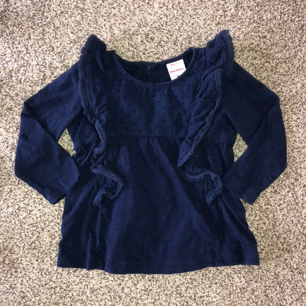 Hanna Andersson girls’ 3T/90cm navy tunic top